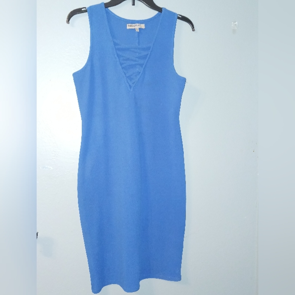 Blue mini dress